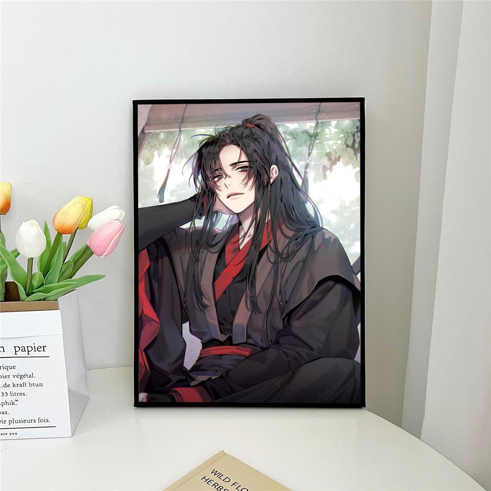1 szt. Anime G-Grandmaster Mo D-Dao Z-Zu S-Shi M-MDZS Samoprzylepny Plakat Artystyczny Wodoodporna Naklejka Papierowa Dom Bar Pokój Dekoracja Ścienna