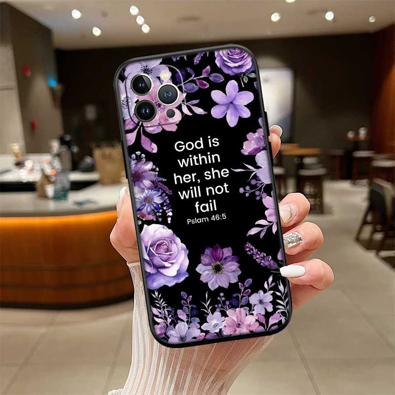 UP14 Bible verse Jesus Cross New High-End Shell Phone Case for OPPO A3 Pro A72 A74 A76 A77 A77S A78 A79 A94 A95 A18 A40M A58