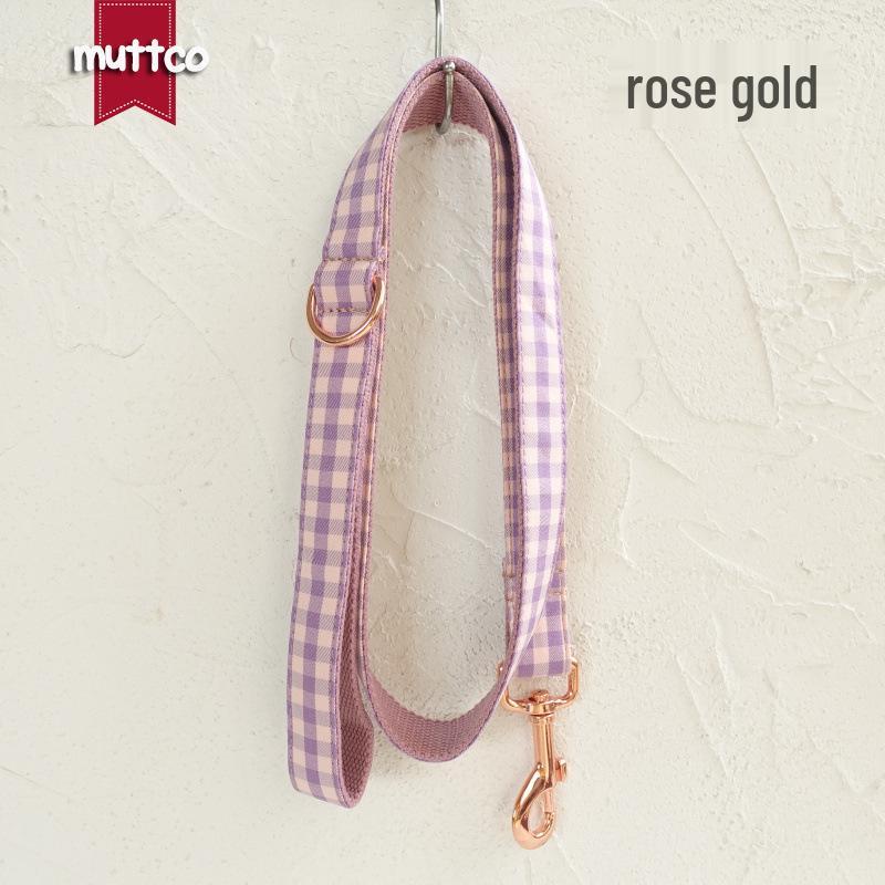 Bite-Resistant Engravable Dog Leash Collar with Zinc Alloy Buckle, Comfortable and Anti-Loss Design (UDC-101M) M