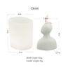 Simple Style Art Family Candle Mould Home Decoration Father Mother Children Wax Plaster Statue Making Tool Silicone Mold