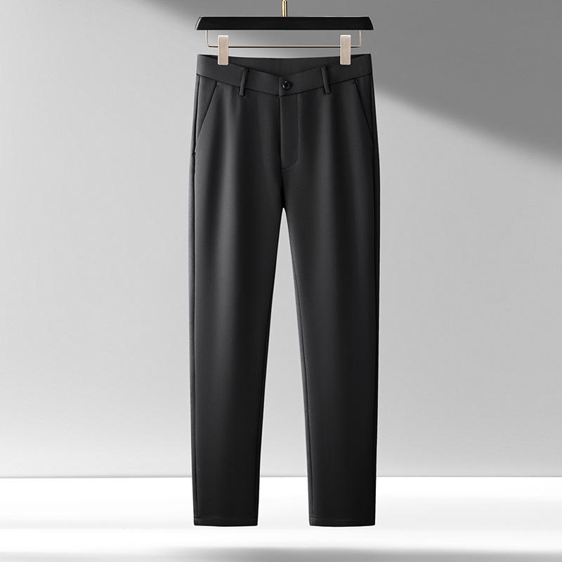 

Мужские брюки прямого кроя в деловом стиле 2024 года с бархатной отделкой. 30