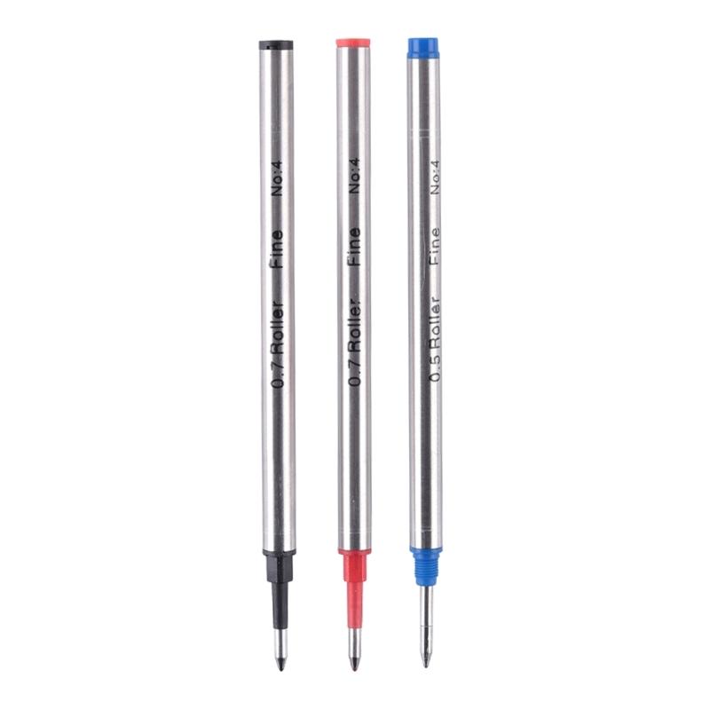 10Pcs Replacement Ballpoint Pen Refills Metal Ballpoint Refill Universal Pen Refills 0.5mm OR 0.7mm For Daily Writing