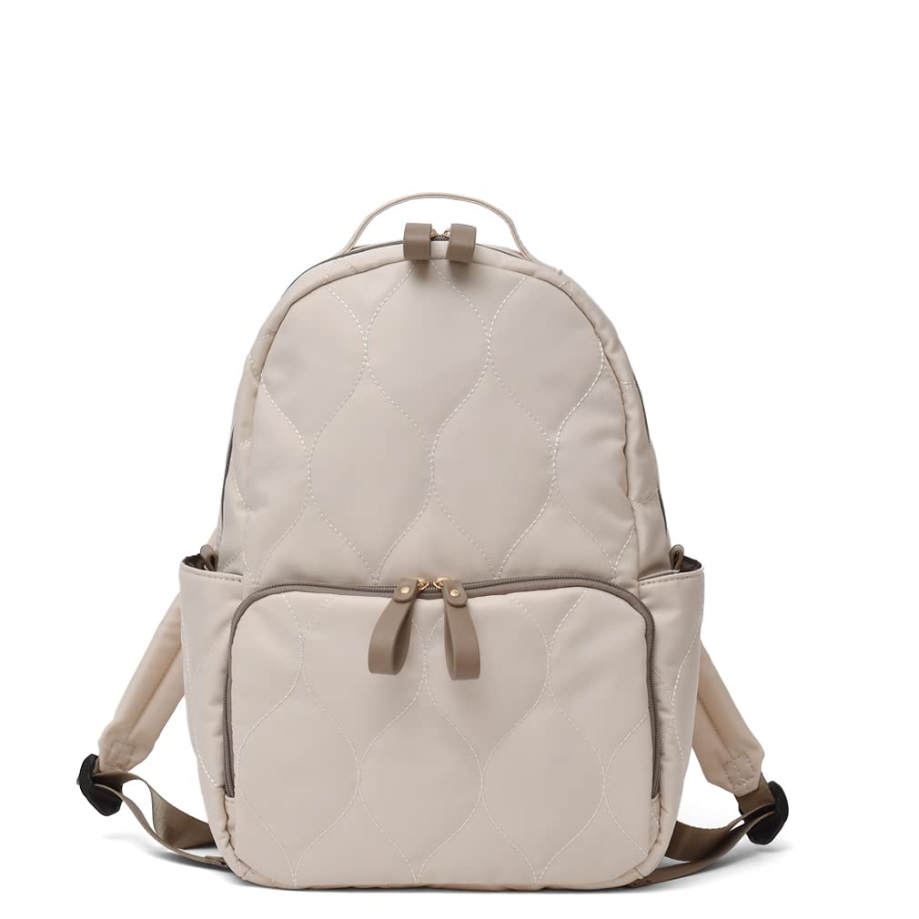 

Gratante Quilted Backpack for Commuting to Work or School [Gratante] Mother s Backpack, Women s, Lightweight, abb-g0024 (Off-White)