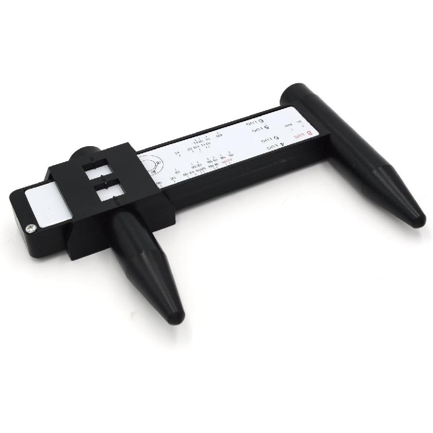 Wheel/Stud Bolt Pattern Measuring Tool/PCD Ruler - 4 5 6 8 Holes Lug Bolt Pattern Gauge