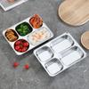 304 Stainless Steel 5-Compartment Divided Lunch Tray
