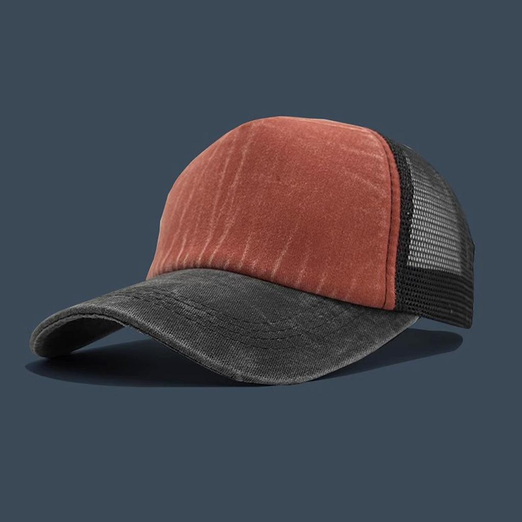 Summer new hat men's breathable mesh denim baseball cap versatile casual cap women