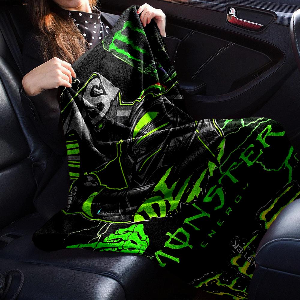 Monster Energy Drink Blanket Soft Throw Blanket For Home Bedroom Bed Sofa Travel Office Solid Christmas Blanket