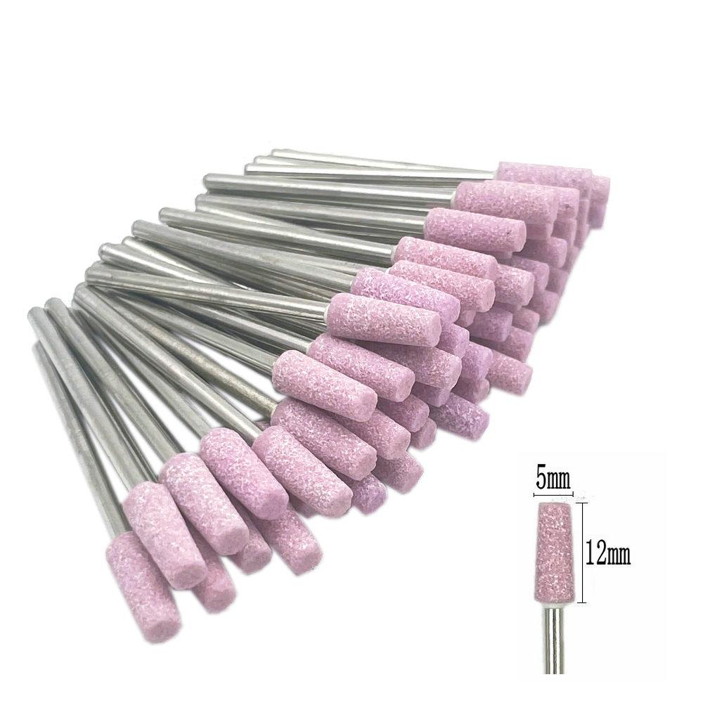 50pcs/set  Dental Stone Grinder Polisher Burs For Contouring Shaping Porcelain Dental Rotary Stone Polisher 2.35mm Shank