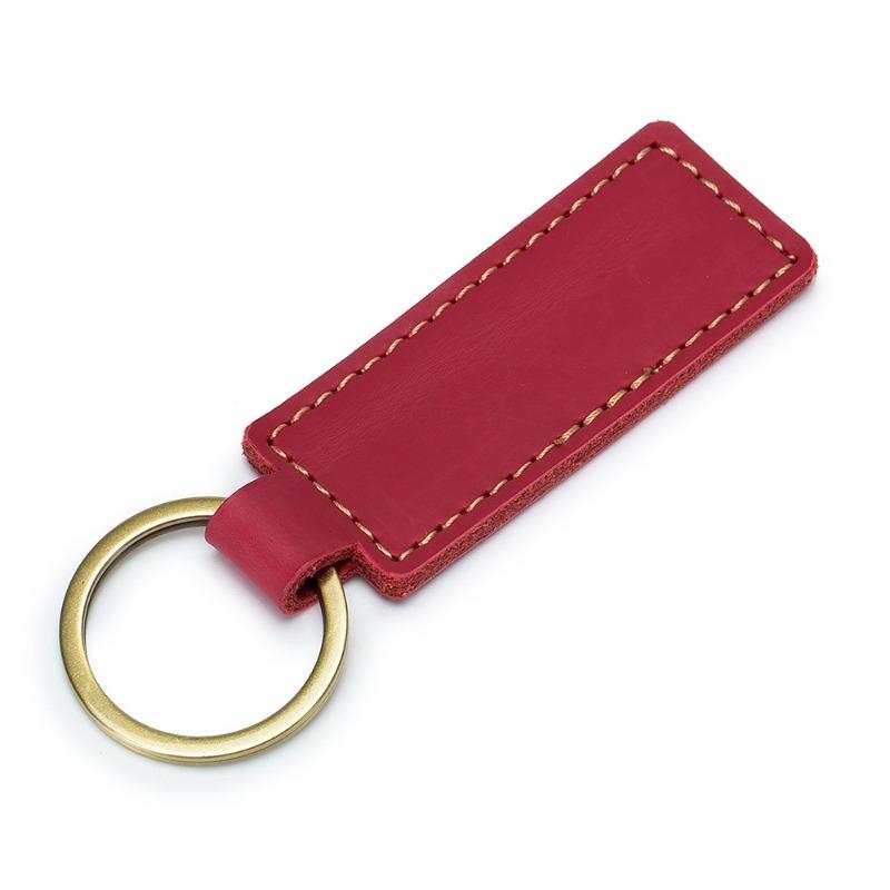 Keychain leather pendant handmade retro, spot small gifts cowhide car keychain