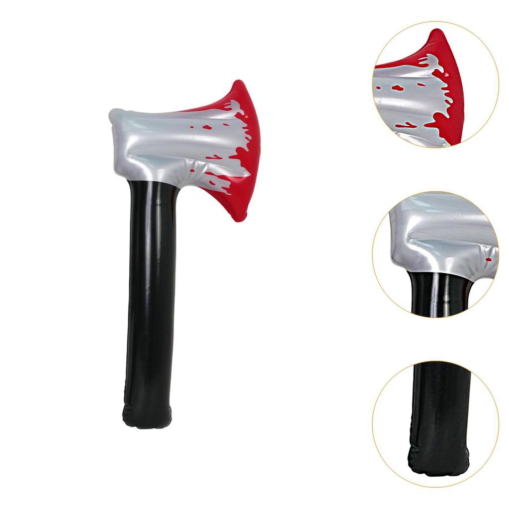 Inflatable Halloween Knife Prop Sturdy Fake Horror Prank Prop Halloween Decoration for Festival Cosplay Supplies Party Favors