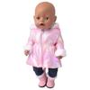 Long Coat Winter Doll Clothes For 18 Inch Girl Dolls Soft Plush Outfit Set Simple Wear Design