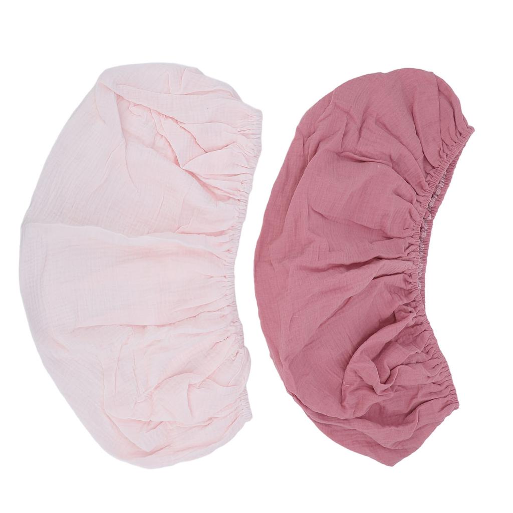 2 Stück Wickelauflagenbezug Weich Atmungsaktiv Wickeltischauflagenbezug Einfarbig Wickelauflagenlaken für Baby