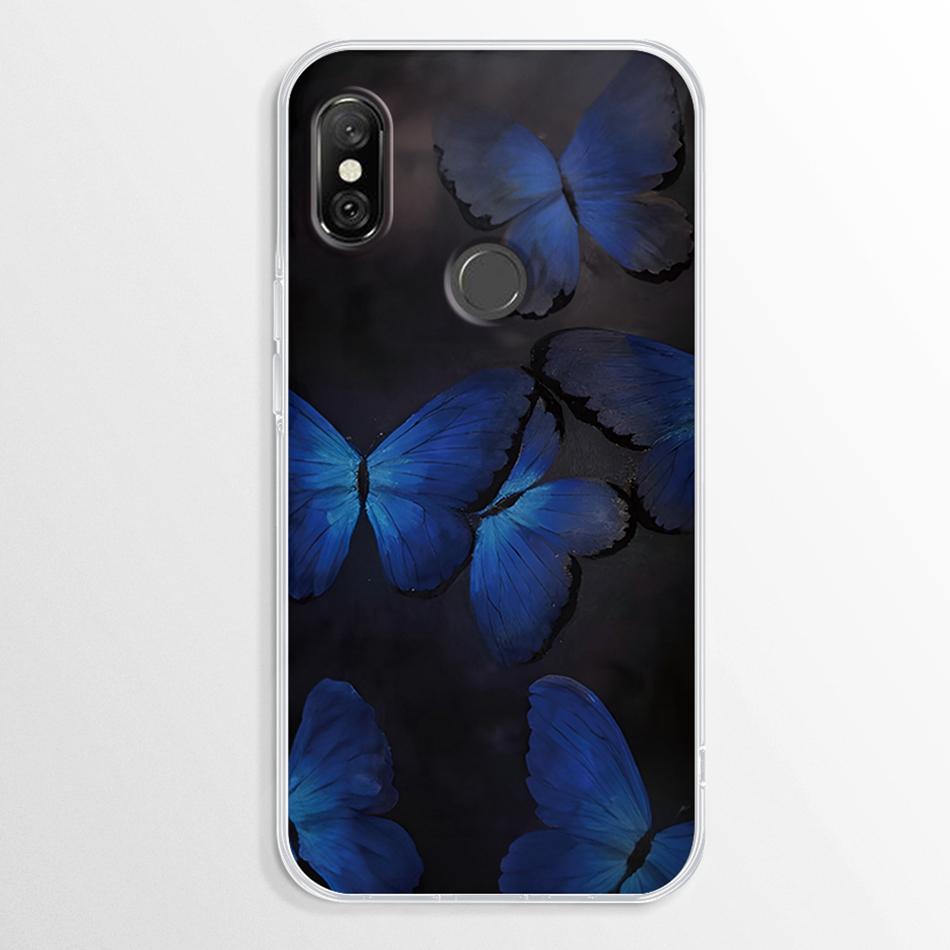 Funda para Xiaomi Redmi Note 6 Pro Mármol Transparente Suave TPU Cubierta Trasera Para Xiaomi Redmi Note 6 Note6 Pro Funda de Silicona Parachoques Fundas