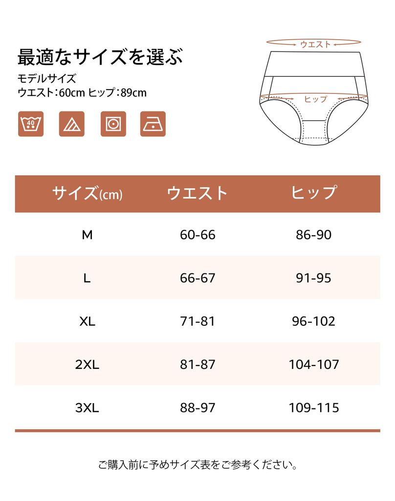 INNERSY Cotton Deep Plus Set of Dark Color Women's High-Waisted Panties, Underwear, Non-Digging, Fit, Sizes, 5, M-3XL (3XL, 1)