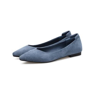 Damesschoenen Platte Schoenen Puntige Platform Schoenen 2024 Nieuwste Zomer Herfst Suède Leer Lage Hakken Pumps Feestschoenen Vrouw
