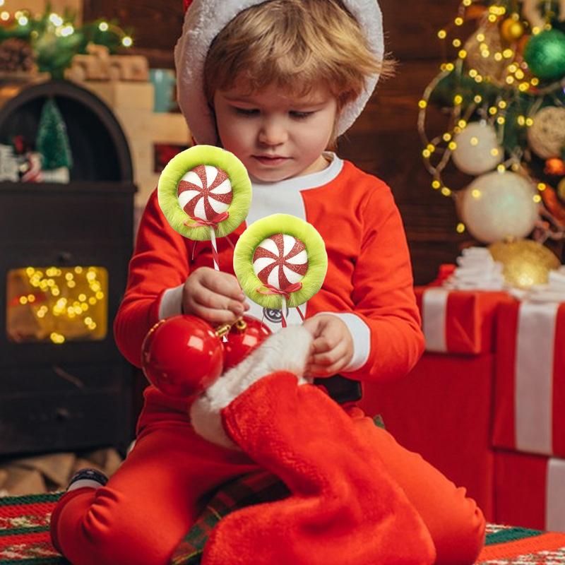 Candy Cane Decorations For Tree Winter Festival Candy Ornaments Fireplace Garden Tree Branch Decorating Peppermint Candy