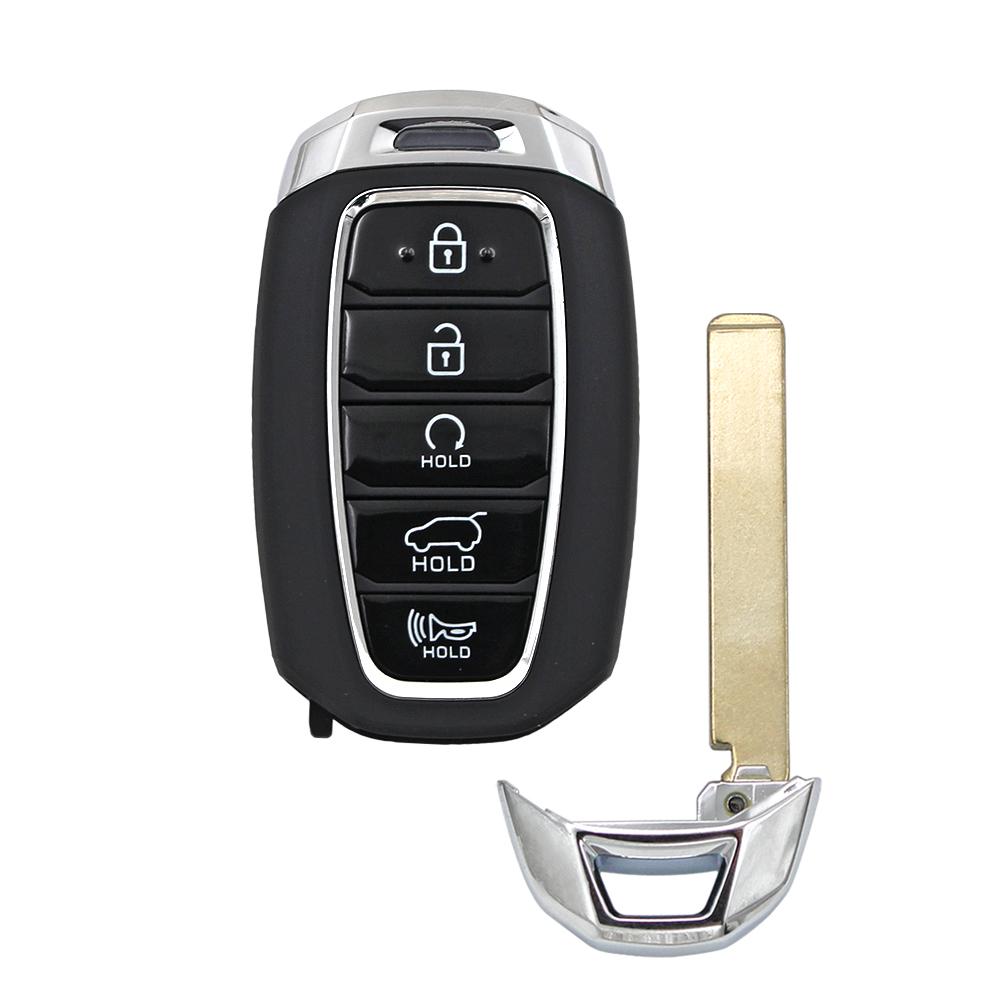 

Ecusells 3/4/5 Button Remote Smart Car Key Shell Case Housing Cover For Hyundai Tucson Santa Fe I30 Creta IX25 Solaris Kona