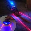 Waterproofs Bicycles Rear Light with 2 Lasers Beams Bright Bikes Taillight Safety Warning Light Tail Lamp Easy to Use