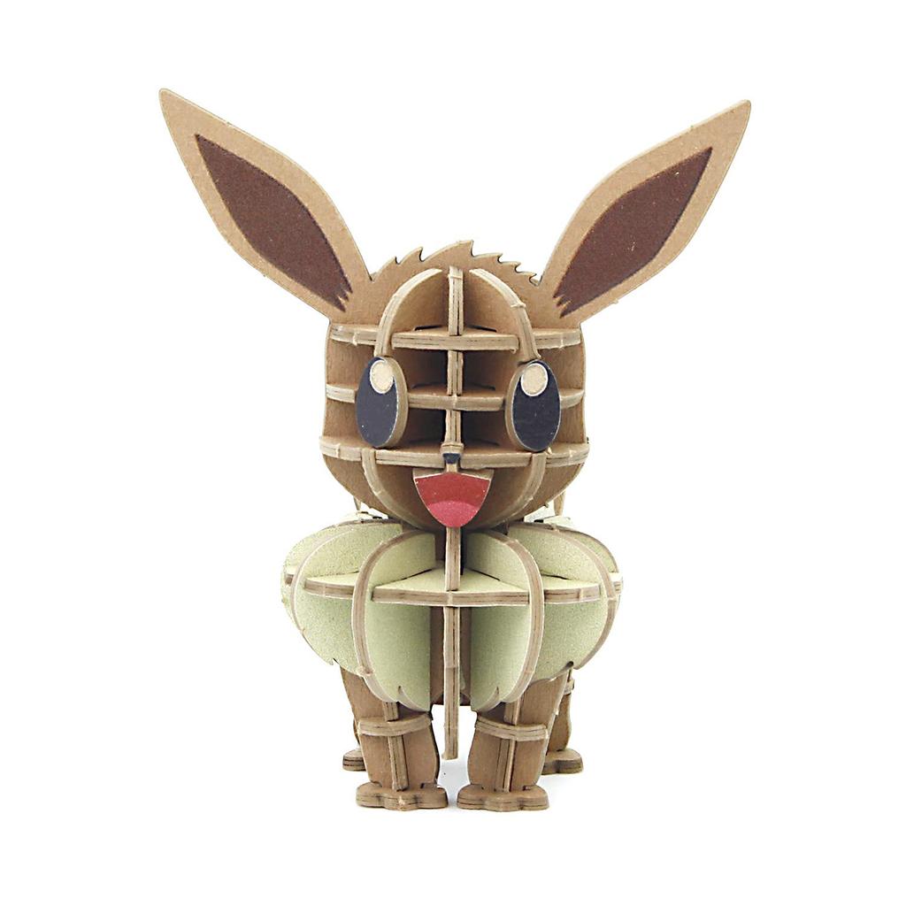 Si-gu-mi PLUS Pokémon Eevee - 3D Paper Puzzle DIY Craft Kit for Kids and Adults - Educational Toy for Boys and Girls - 3D Artwork and a Great Gift