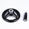 Corrugated Plastic-Steel Three-Spoke Handwheel for Machine Tools and Grinders