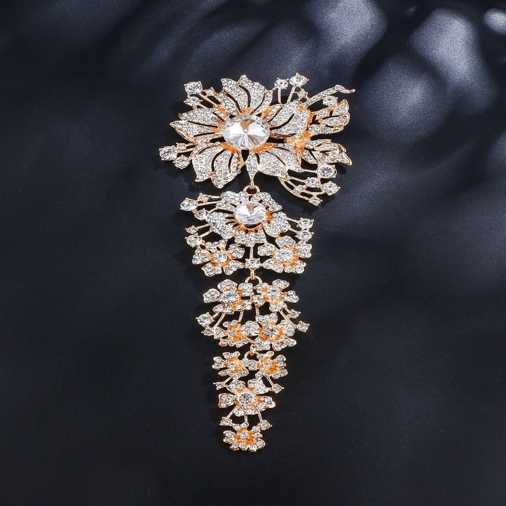 Large Size Crystal Rhinestone Brooches Crystal Rhinestones Large Size Brooches Wedding Bouquets