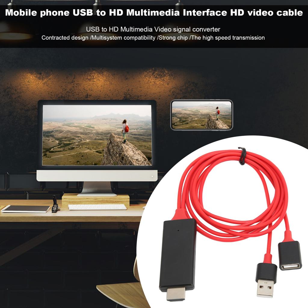HDTV Kabeladapter 1080P HD Multimedia-Schnittstellenkabeladapter für TV-Display-Projektor
