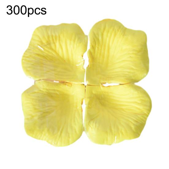 300 Pcs Faux Silk Rose Petals Artificial Flower Petals Decoration for Wedding Flower Girl Basket Dinner Table Centerpiece Party Confetti