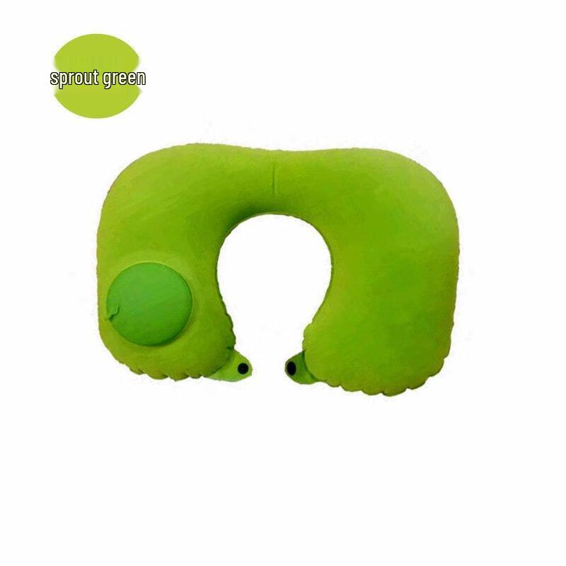 OEING Automatic Inflatable Travel U-Neck Pillow