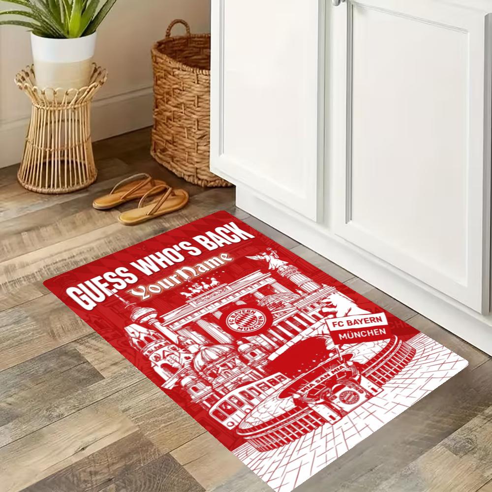 Bayern Munich Customize Your Name Kitchen Rug Runner Rug Laundry Mat Hallway Entryway The Best Gift Choice