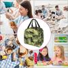 Insulated Lunch Bag Reusable Cooler Thermal Cat Camouflage Military Green Tote Bag with Front Pocket for Travel Work Picnic