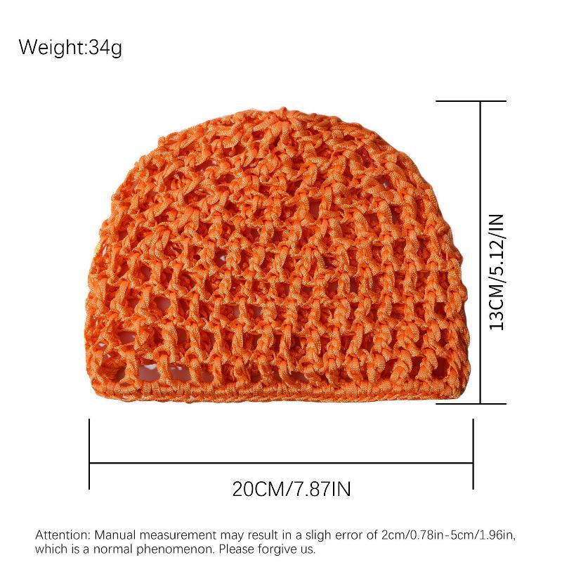 Hollow Mesh Crochet Hair Net Woven Hair Cap Bonnet Night Cap Sleep Cap For Women Wig Head Cover Accessories For Sleeping
