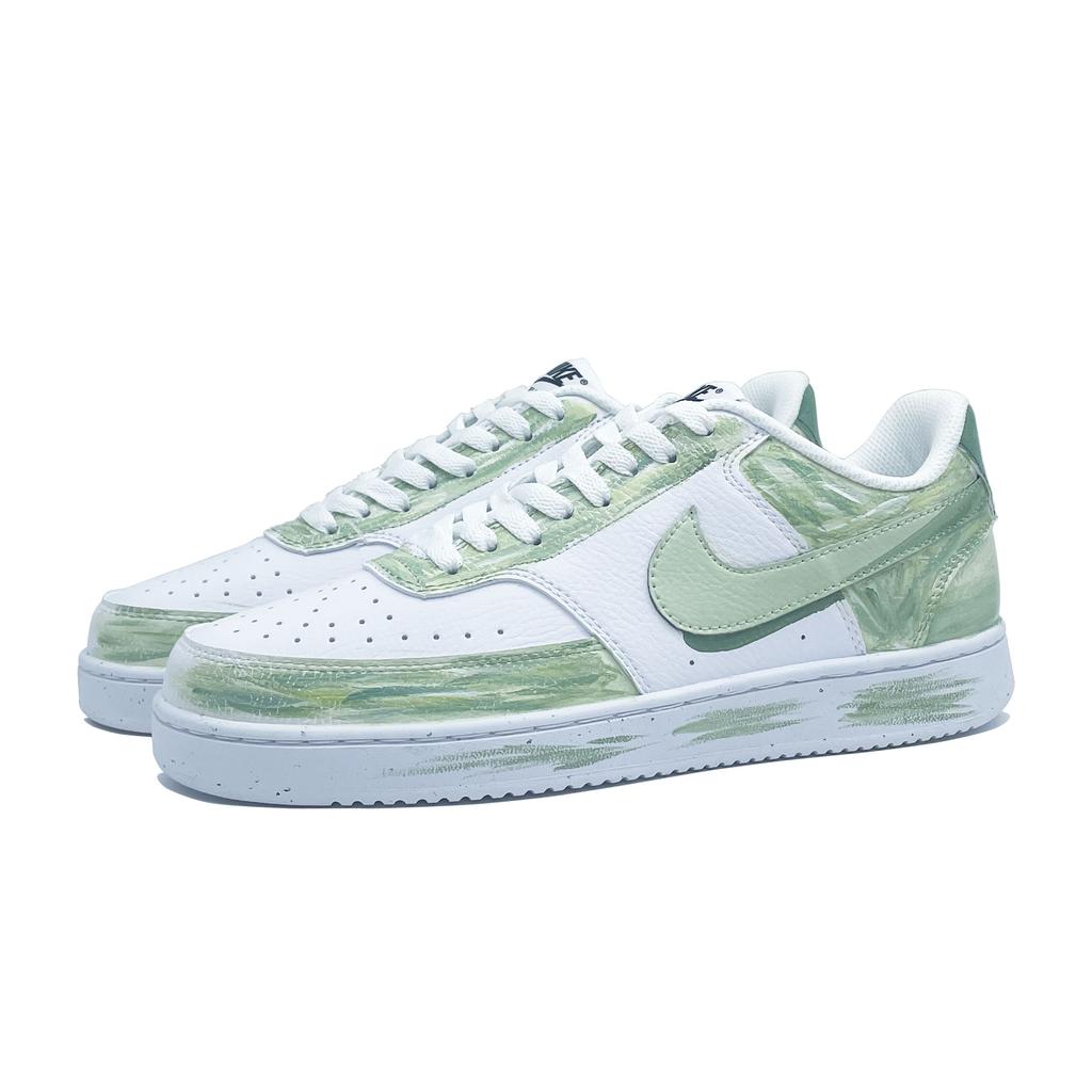 Nike Court Vision Avocado Leather Low top Skateboard Shoes Unisex Light Green DH2987-101(team591-)