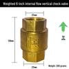 Brass Vertical Check Valve, Water Pipe Backflow Preventer, 1 Inch, Male/Female Thread, Unidirectional Valve.