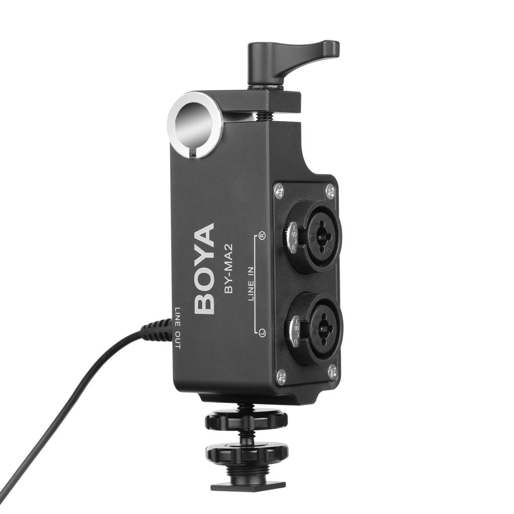 Buy BOYA BYMA2 DualChannel XLR Audio Mixer with 6.35mm Input & 3.5mm