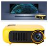   Portable Home 480*320 HD Resolution Video Projector Yellow for Children