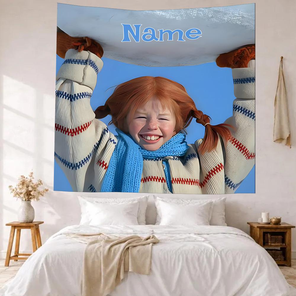 Pipi Custom Your Name Wall Decor Tapestry Art For Pet Memorial Birthdaywedding Party Backdrop Family Gift