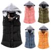 Damesvest Warm mouwloos jack Katoen Effen vest met capuchon voor bovenkleding