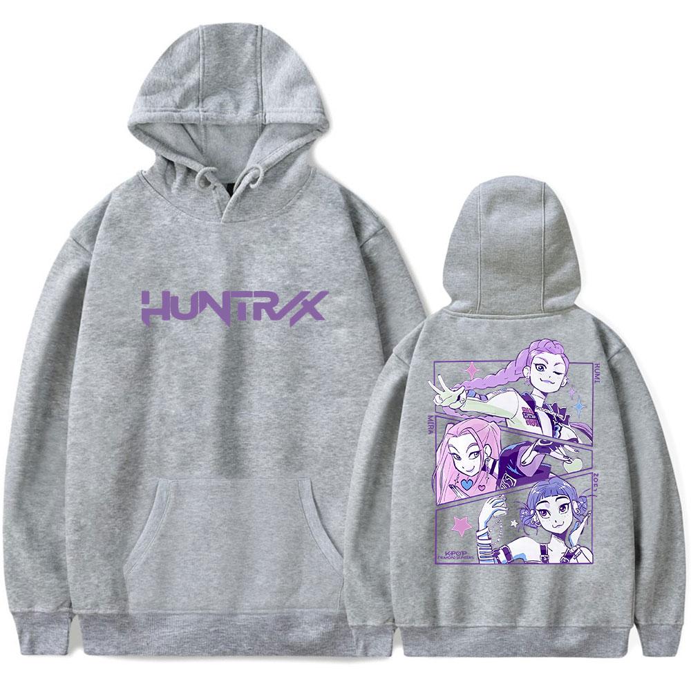 New KPop Demon Hunters Hoodies Streetwear Graphic Printed Hooded Sweatshirt Men Women Cosplay Sports Pullovers
