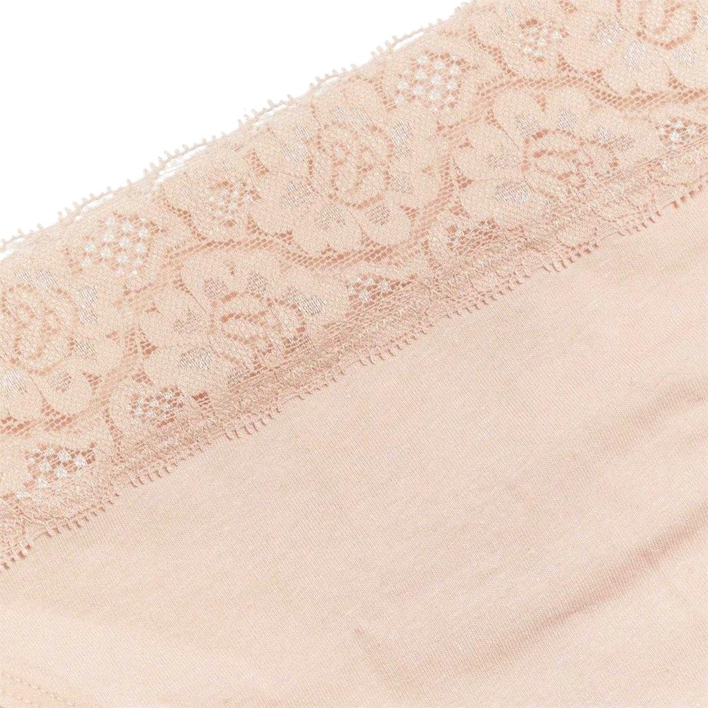 Be You Womens/Ladies Lace Trim Cotton Thong (Pack of 5)