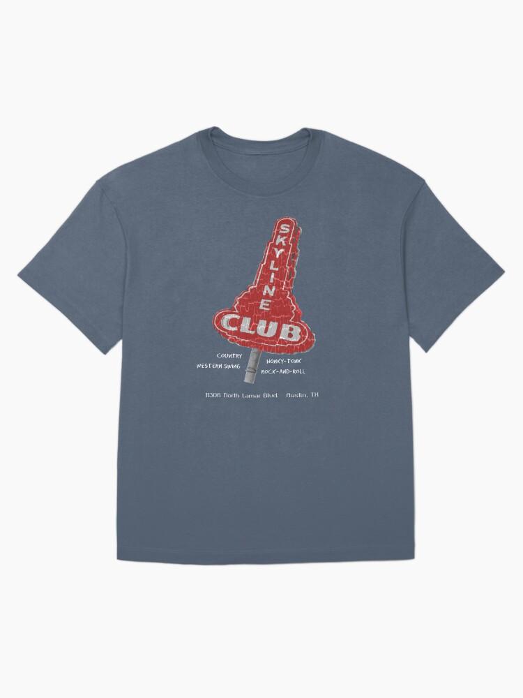 Willie Nelson SKYLINE Club, Austin Texas Oversized T-Shirt