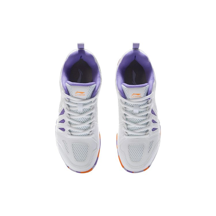 Li-Ning All-Around King Shock Absorbing Wear-Resistant Non-Slip Low-Top Badminton Shoes Women sneaker Lilac AYTP004-5