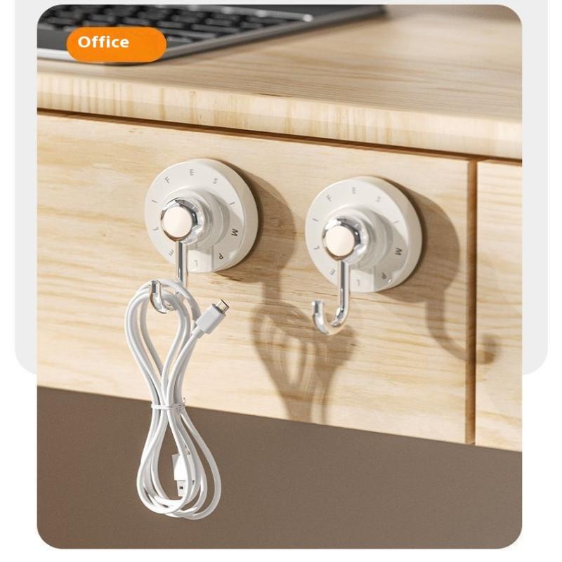 Badezimmerzubehör Wasserdichte Drehbarer Saugaufhänger Für Badezimmer Küche Stark Klebend Wandorganizer