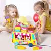 Wooden Children Play House Ice Cream Shape Building Block Pairing Torah Animal Shape Cognitive Bus Toy