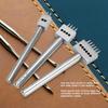 3pcs 4/5/6mm Pitch Leather Hole Punch Tool 2/4/6 Prong Belt Hole Puncher  DIY Leather Craft