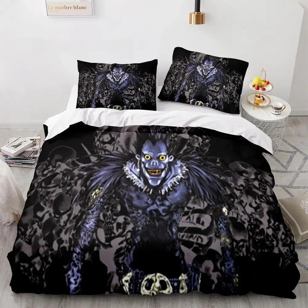 

Комплект постельного белья Death Note Single Twin Full Queen King Size Bed Set Adult Kids Bedroom Duvet cover Sets 3D Print Anime Death Note 70x133cm 2pcs