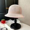 Thin Fisherman's Hats Knitted Sun Hat Fashion Women Bucket Hat  Outdoor Beach Vacation Wear