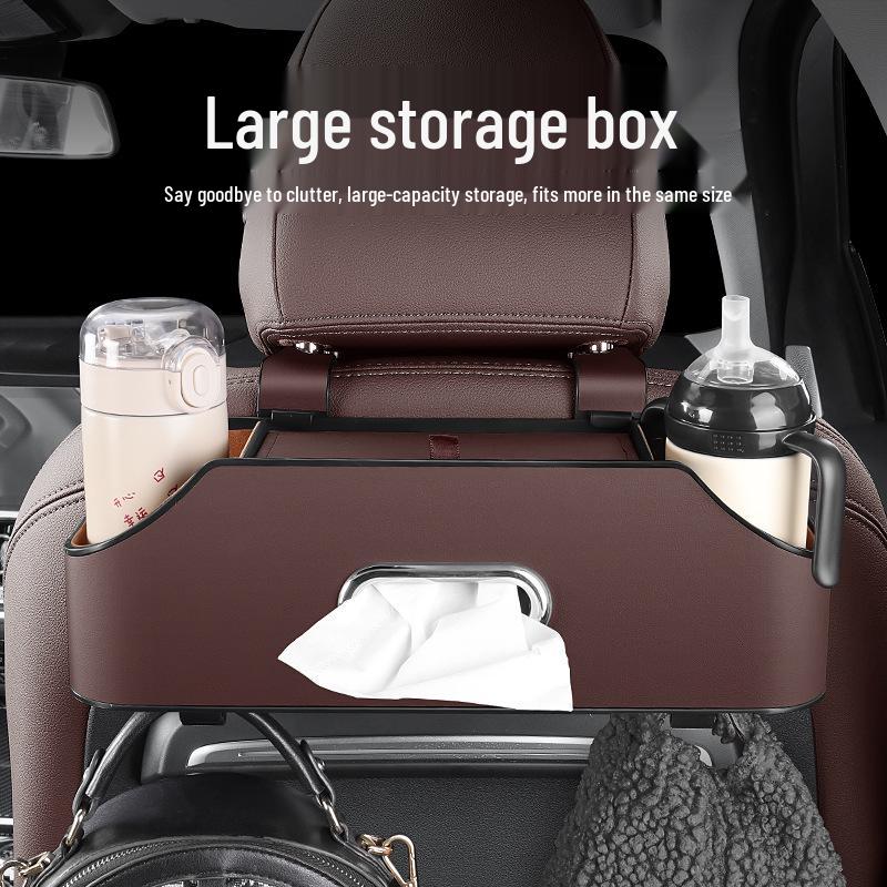 Car Seat Organizer with Tissue Box, Storage, and Cup Holder - Popular Hot Seller