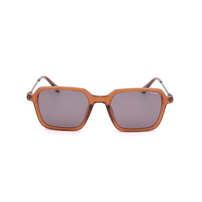 Lunettes De Soleil Police OCTANE 7 SPLL10 52/20/145 BROWN ORANGE/SMOKE Acétate Unisexe OCTANE 7 SPLL10