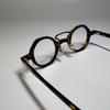 Used New and unused Sunglasses Glasses Eyewear French Vintage Round Round Glasses Boston Retro Tortoiseshell Brown Demi Men's Women's Unisex G-2