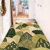 Forest Welcome Mat Entrance Carpet Indoor Outdoor Doormat Low Profile Door Rug Washable Non Slip Rubber Back Low Profile Mat